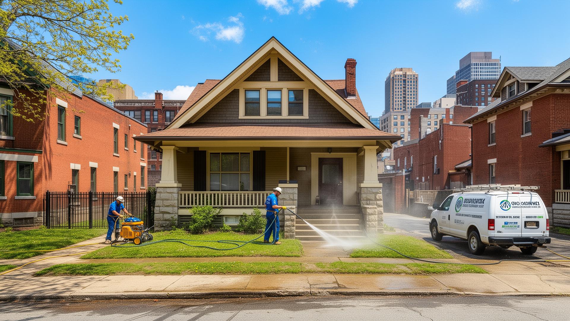 Power washing in Akron, OH